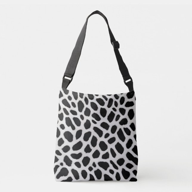 Luxury Trendy White Leopard Elegant Collection Crossbody Bag (Front)