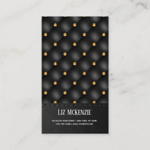 Luxury Tufted Texture Business Card