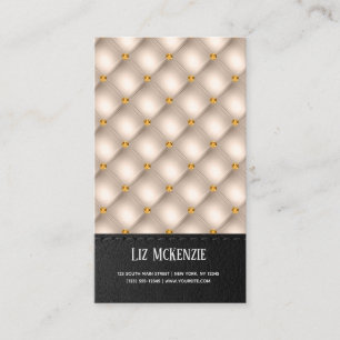 Luxury Tufted Texture Business Card