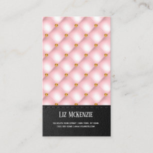 Luxury Tufted Texture Business Card
