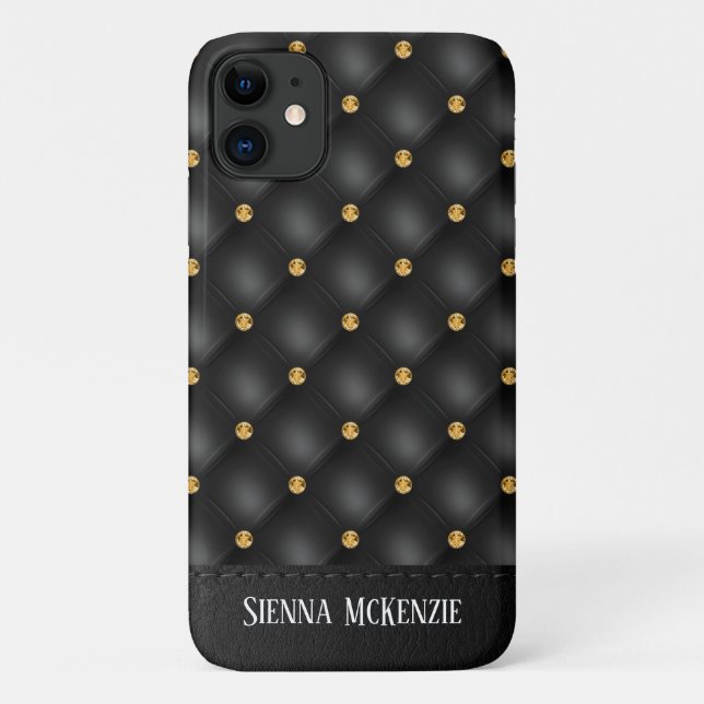 Luxury Tufted Texture Case-Mate iPhone Case (Back)