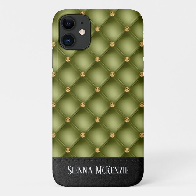 Luxury Tufted Texture Case-Mate iPhone Case (Back)