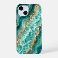 Luxury Turquoise Agate Marble with Gold Veins