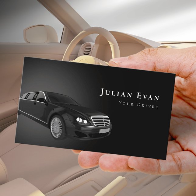 Luxury Uber Driver Car Service Business Card (Creator Uploaded)