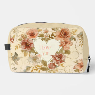 Luxury, Valentine's Day,I Love You ,Roses , heart Dopp Kit