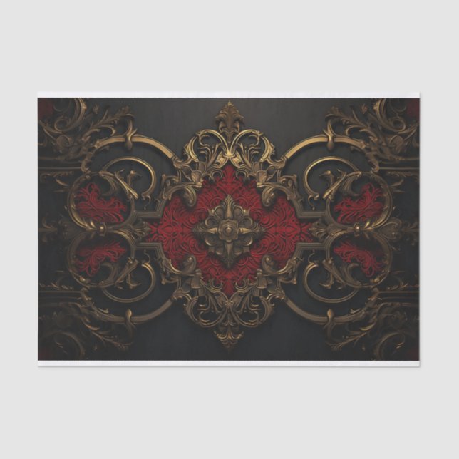 Luxury Victorian Ornament Tissue Paper (Front)