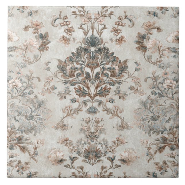 Luxury Vintage Imperial Floral Tile (Front)