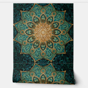 Luxury Vintage Oriental Islamic Geometric Floral Wallpaper
