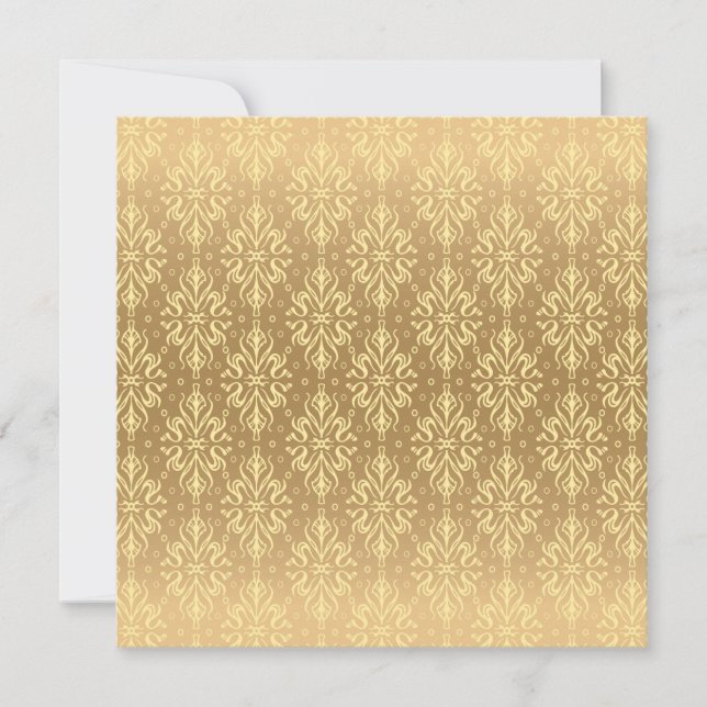 Luxury Vintage Pattern 2 Save The Date (Front)
