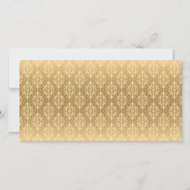 Luxury Vintage Pattern 2 Save The Date (Front)