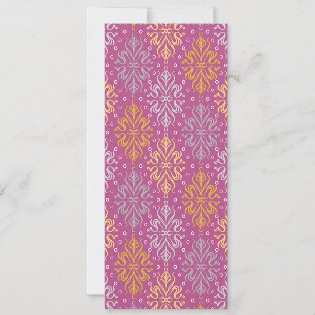 Luxury Vintage Pattern Save The Date (Front)