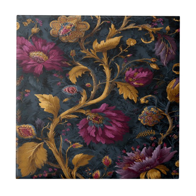 Luxury Vintage Royal Saffron Tile (Front)