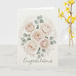 Luxury Watercolor Wedding Card