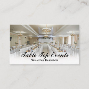 Luxury Wedding Event   Catering Banquet Business Card