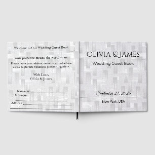 Luxury Wedding Guest Book Custom Elegant
