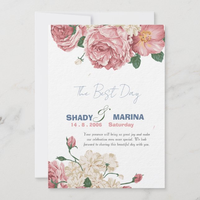 Luxury Wedding Invitation Card (Front)