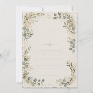 Luxury Wedding Invitation – Minimalist Ivory style