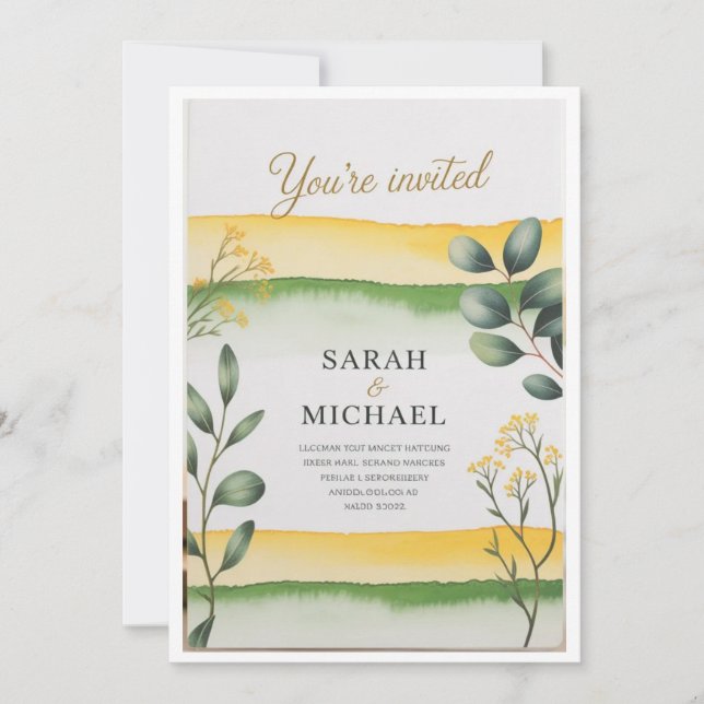 Luxury Wedding Invitations 💍 – Modern & Printable (Front)