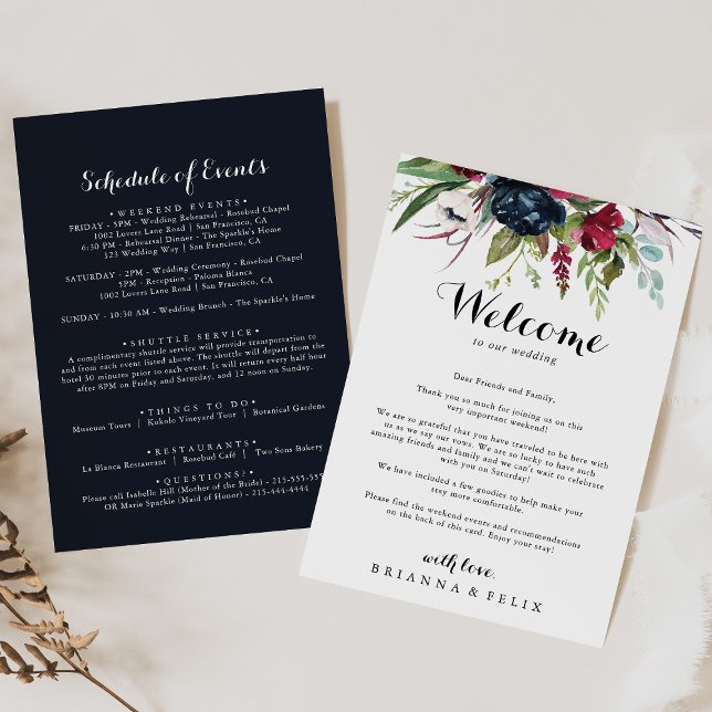 Luxury Whimsical Boho Wedding Welcome Letter (Creator Uploaded)
