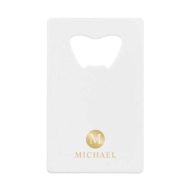 Luxury White and Gold Personalised Monogram (Front)