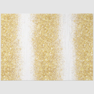 Luxury White Gold Glitter Tissue Paper