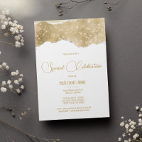 Luxury white gold silver glitter Special Event