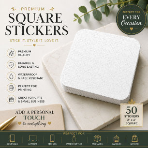 Luxury White Lace Wedding Favour Sticker