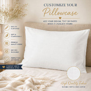 Luxury White Minimalist Pillowcase