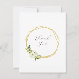 Luxury White Rose Floral Frame RSVP Card