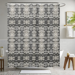 Luxury White Shower Curtain Style 3