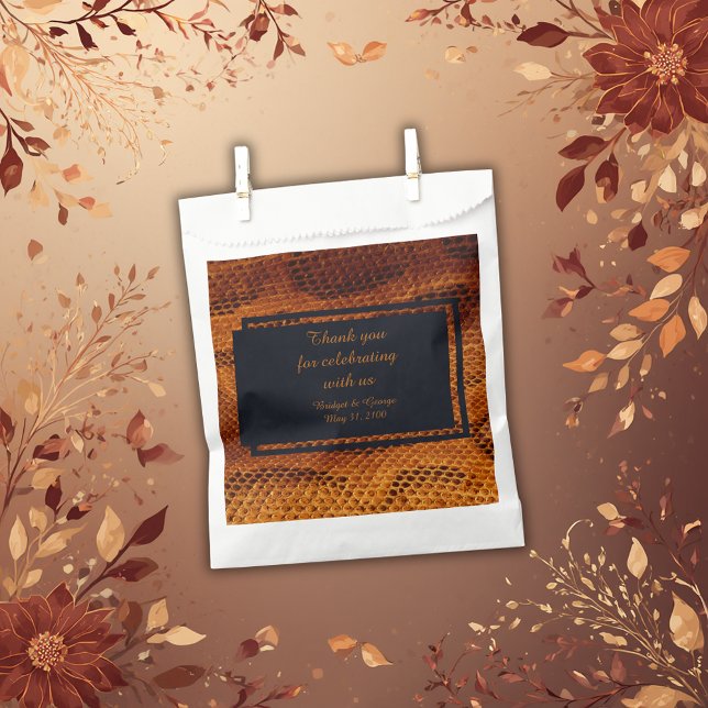 luxury wild snake skin animal wedding  favour bags (Creator Uploaded)