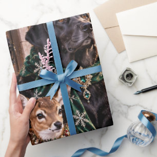 Luxury Woodland Forest Green Christmas Wrapping Pa Paper