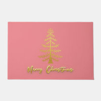 Luxury Xmas tree script text elegant girly pink