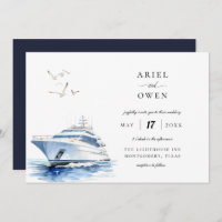 Luxury Yacht Nautical Theme Wedding