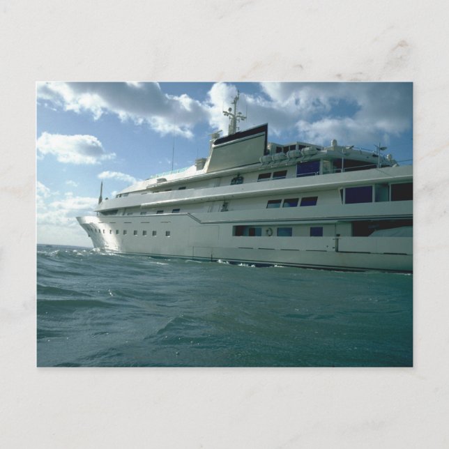 Luxury yacht postcard (Front)