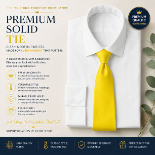 Luxury Yellow Statement Tie
