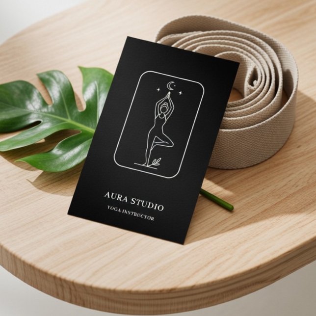 Luxury Yoga Instructor | Elegant  Business Card (Creator Uploaded)