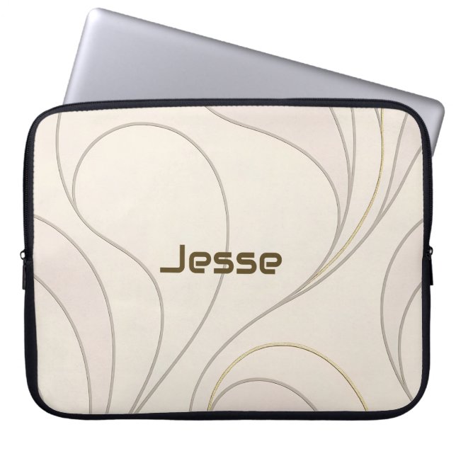 Luxury Yoga Modern Pattern Collection   Laptop Sleeve (Front)