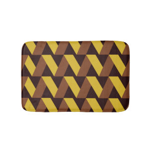 Luxury Zig-Zag Line Seamless Pattern Bath Mat