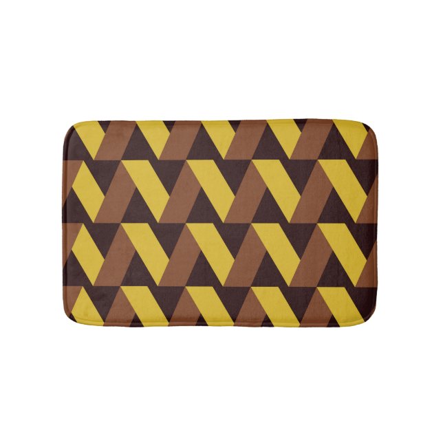 Luxury Zig-Zag Line Seamless Pattern Bath Mat (Front)