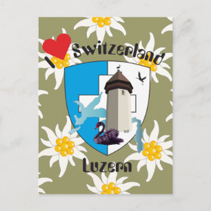 Luzern Schweiz Postkarte Postcard