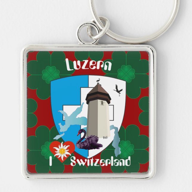 Luzern Schweiz Schlüsselanhänger Key Ring (Front)