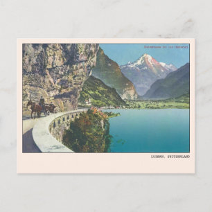 Luzern Switzerland Axenstrasse Postcard
