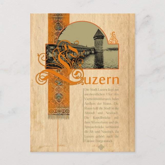 LUZERN - Switzerland ~ Postcard (Front)