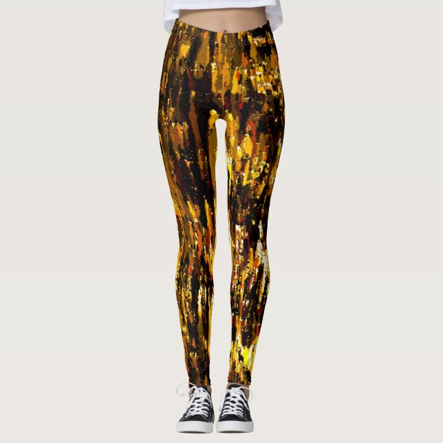 Luzes foscas de vela sob uma placa de gelo leggings (Front)