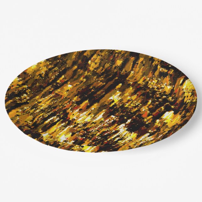 Luzes foscas de vela sob uma placa de gelo paper plate (Angled)