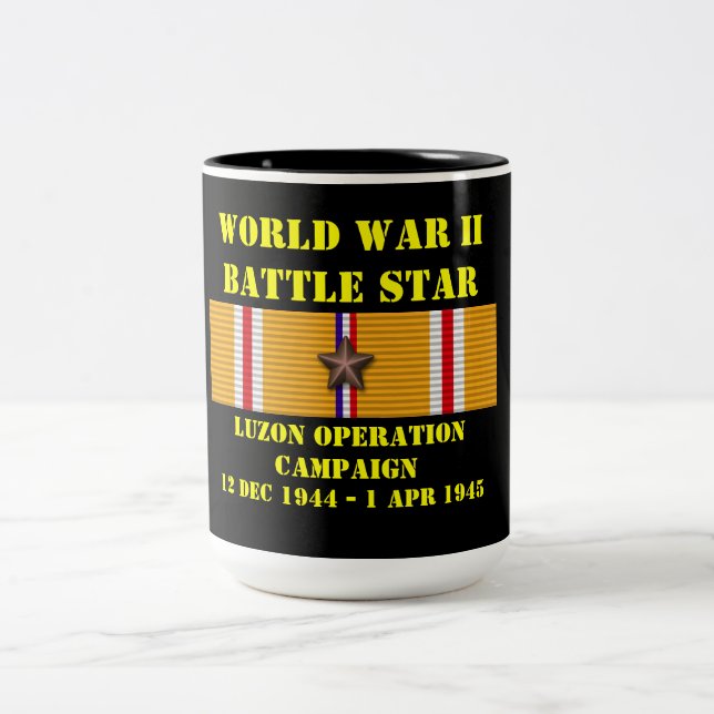 Luzon Operation Campaign Two-Tone Coffee Mug (Center)