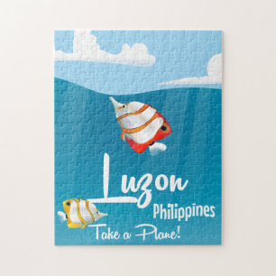 Luzon, philippines cartoon travel poster jigsaw puzzle