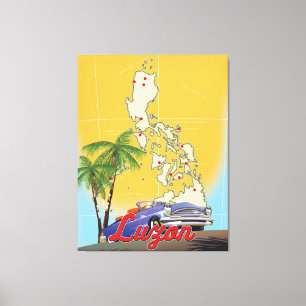 Luzon Philippines Travel poster Canvas Print