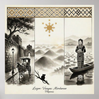 Luzon · Visayas · Mindanao — The National Journey Poster